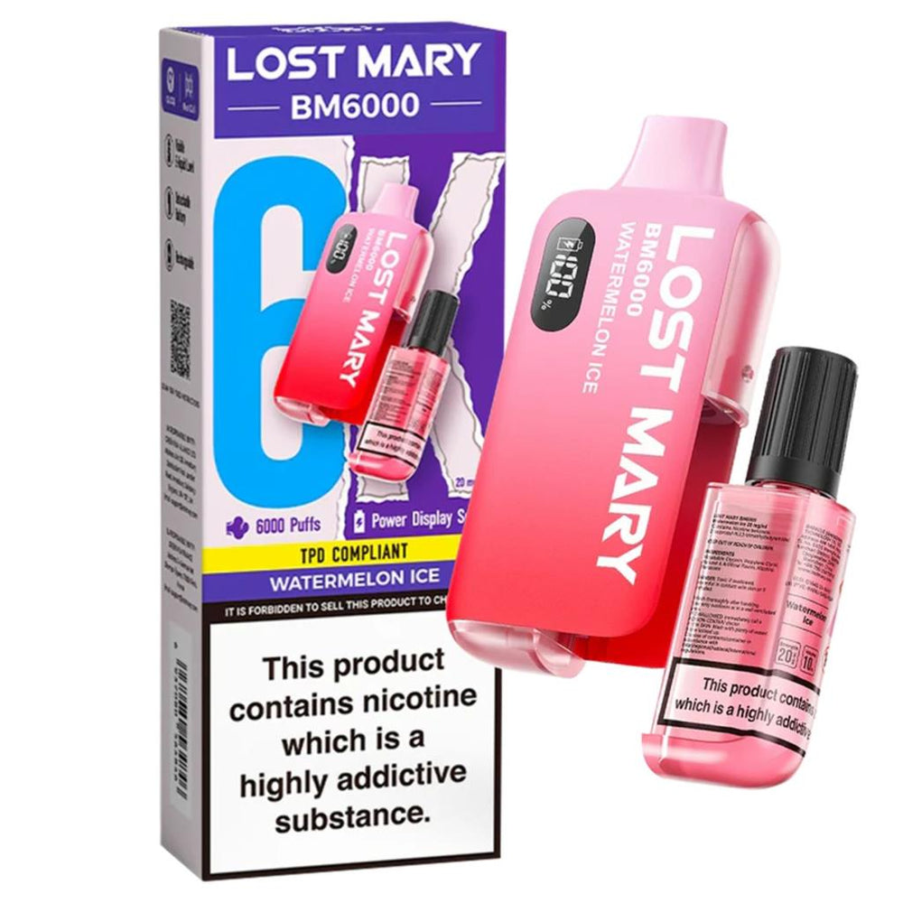 Lost Mary BM6000 Prefilled Vape Kit- Watermelon Ice 20mg