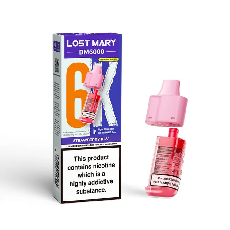 Strawberry Kiwi Lost Mary BM6000 Refill Pack