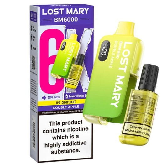 Lost Mary BM6000 Prefilled Vape Kit - Double Apple 20mg