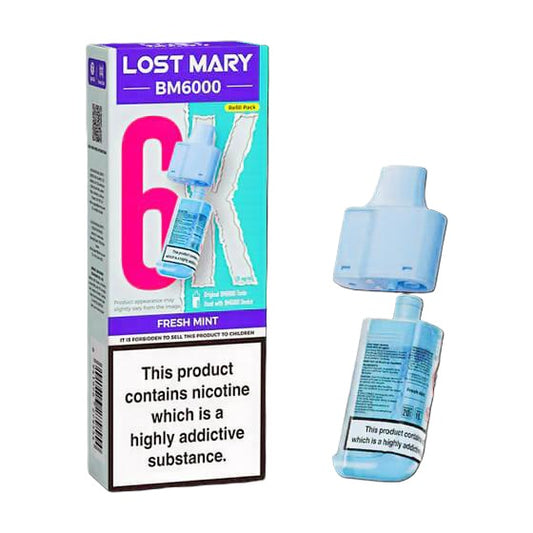 Lost Mary BM6000 Prefilled Vape Kit - Fresh Mint 20mg