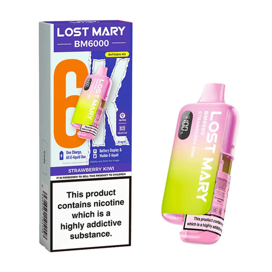 Lost Mary BM6000 Prefilled Vape Kit - Strawberry Kiwi 20mg
