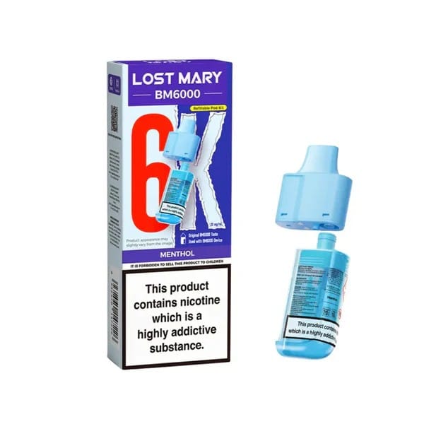 Menthol Lost Mary BM6000 Refill Pack