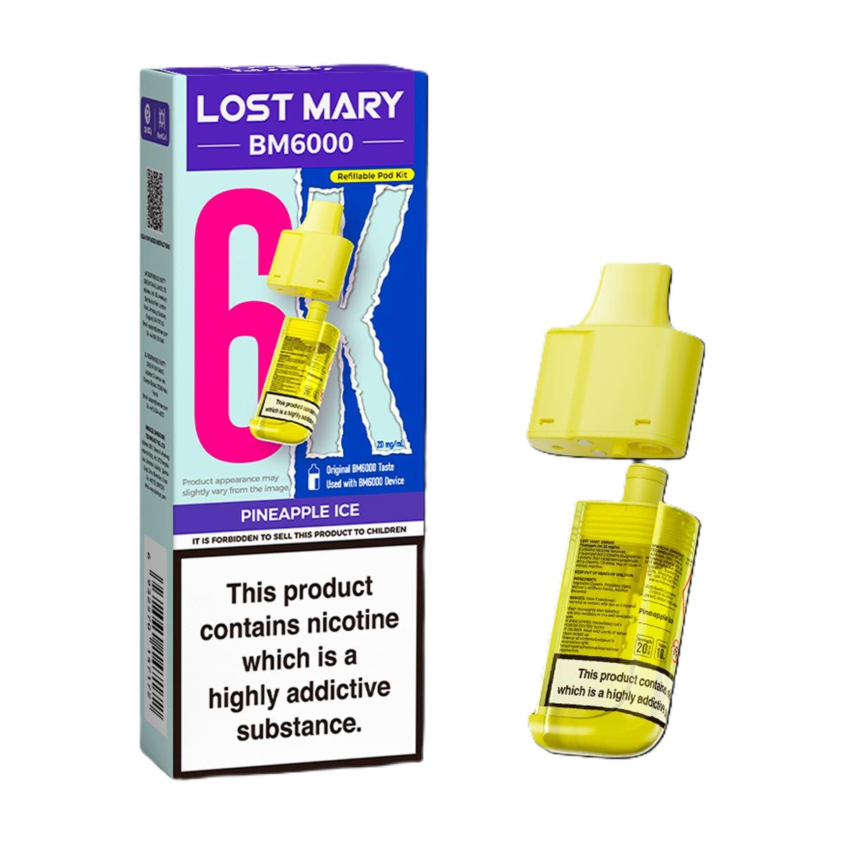Pineapple Ice Lost Mary BM6000 Refill Pack