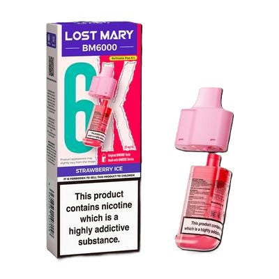 Strawberry Ice Lost Mary BM6000 Refill Pack