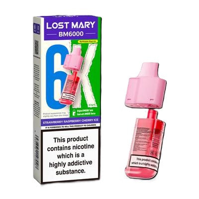 Strawberry Raspberry Cherry Lost Mary BM6000 Refill Pack